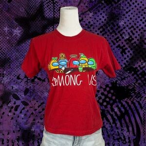 Among Us red cotton t-shirt